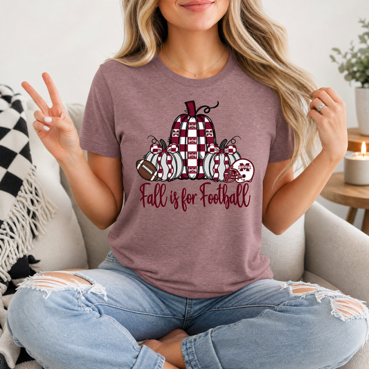 Fall Is For Football - Mississippi State Premium Graphic Tee