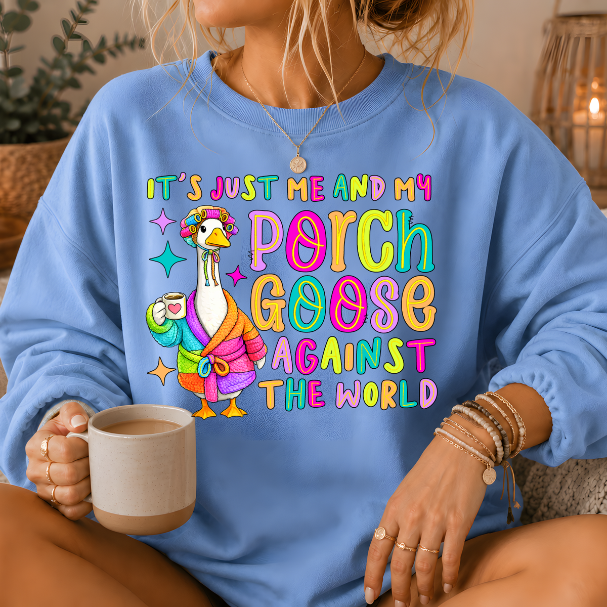 Porch Goose Against the World Crewneck Sweatshirt