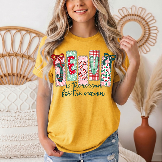 Jesus Is the Reason for the Season Christmas Graphic Tee