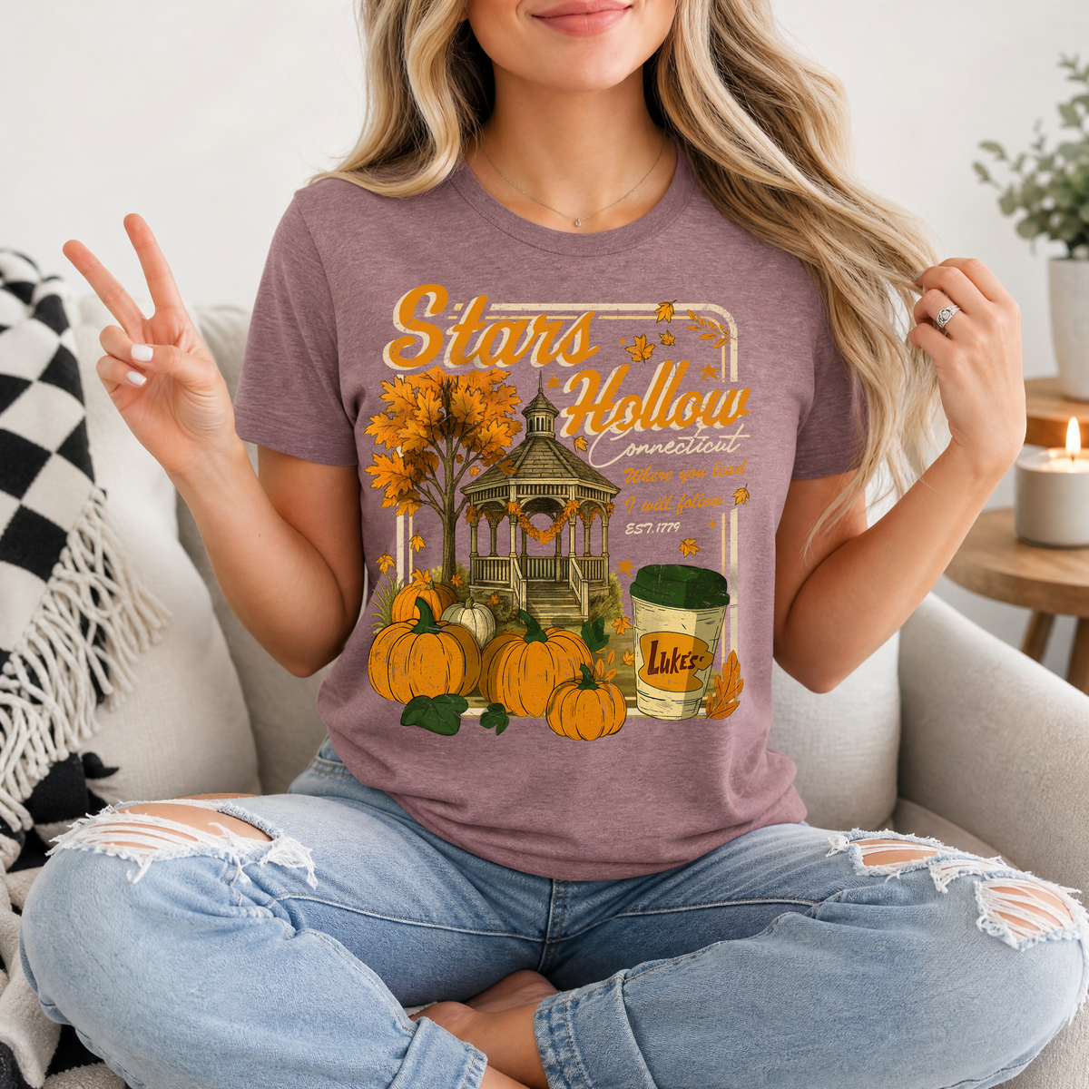 Stars Hollow Fall Premium Graphic Tee