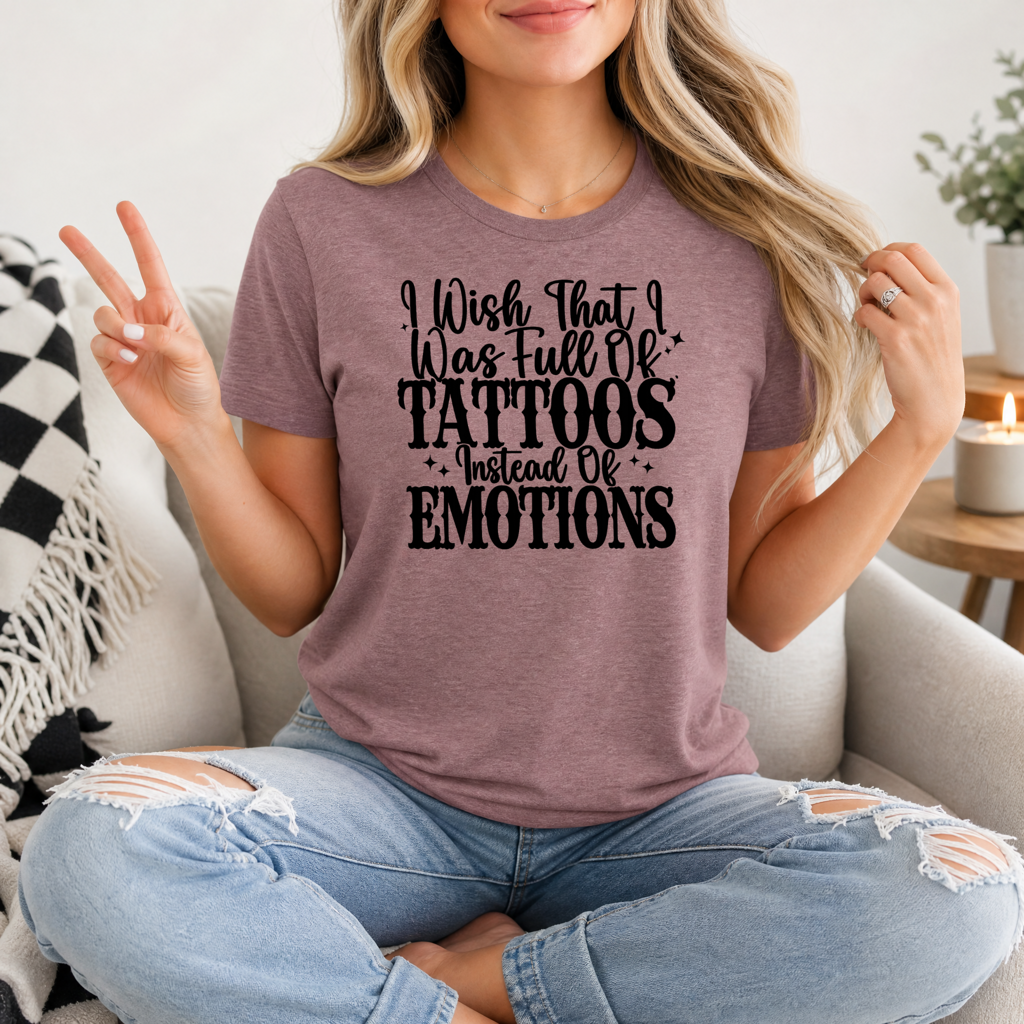 Tattoos Instead of Emotions Premium Graphic Tee