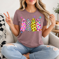 Neon Trendy Patterned Ghost Premium Graphic Tee