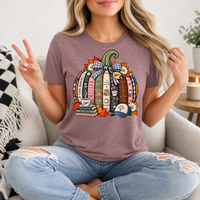 Gilmore Fall Bookish Pumpkin & Gingham Bow Graphic Tee