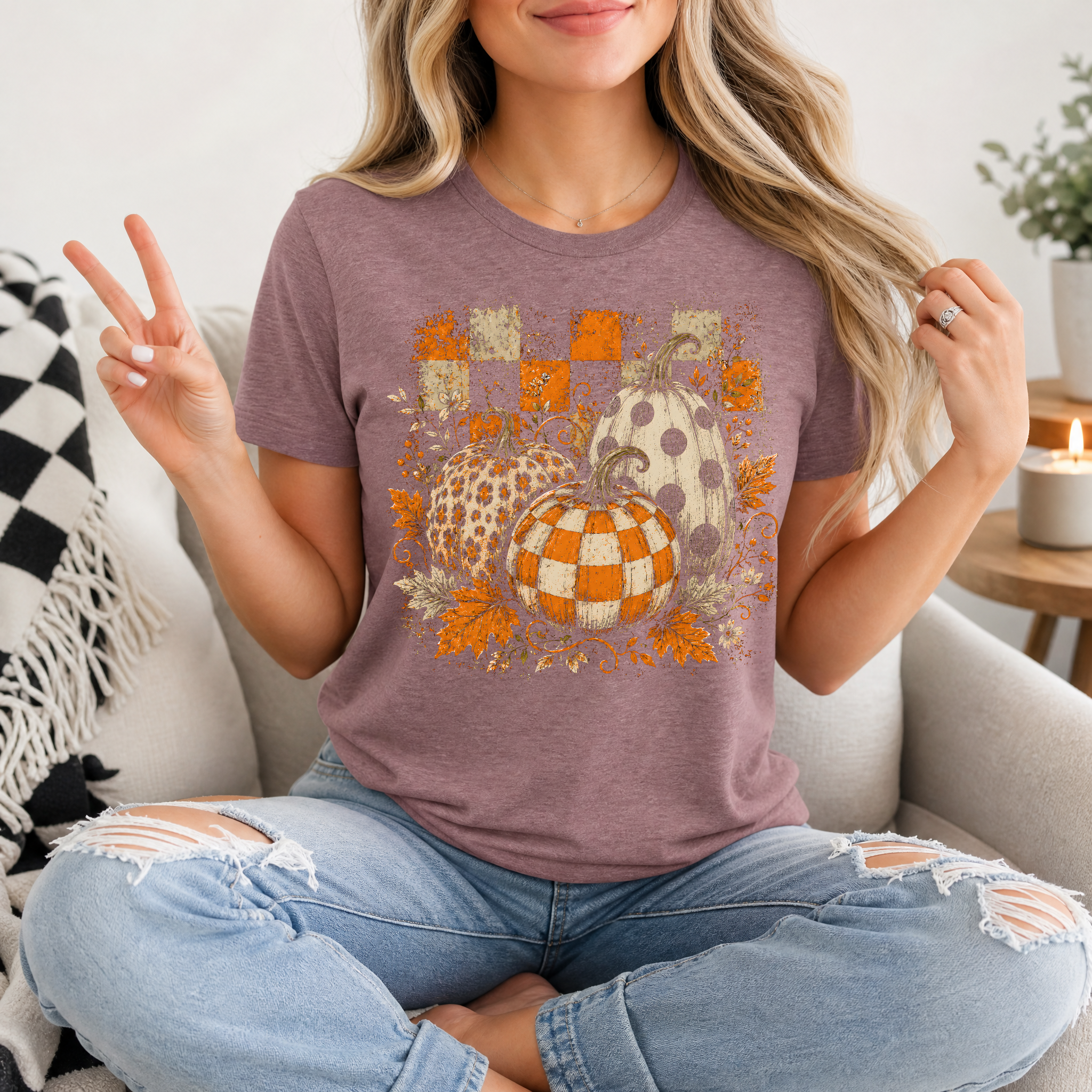 Leopard Pumpkin Premium Graphic Tee
