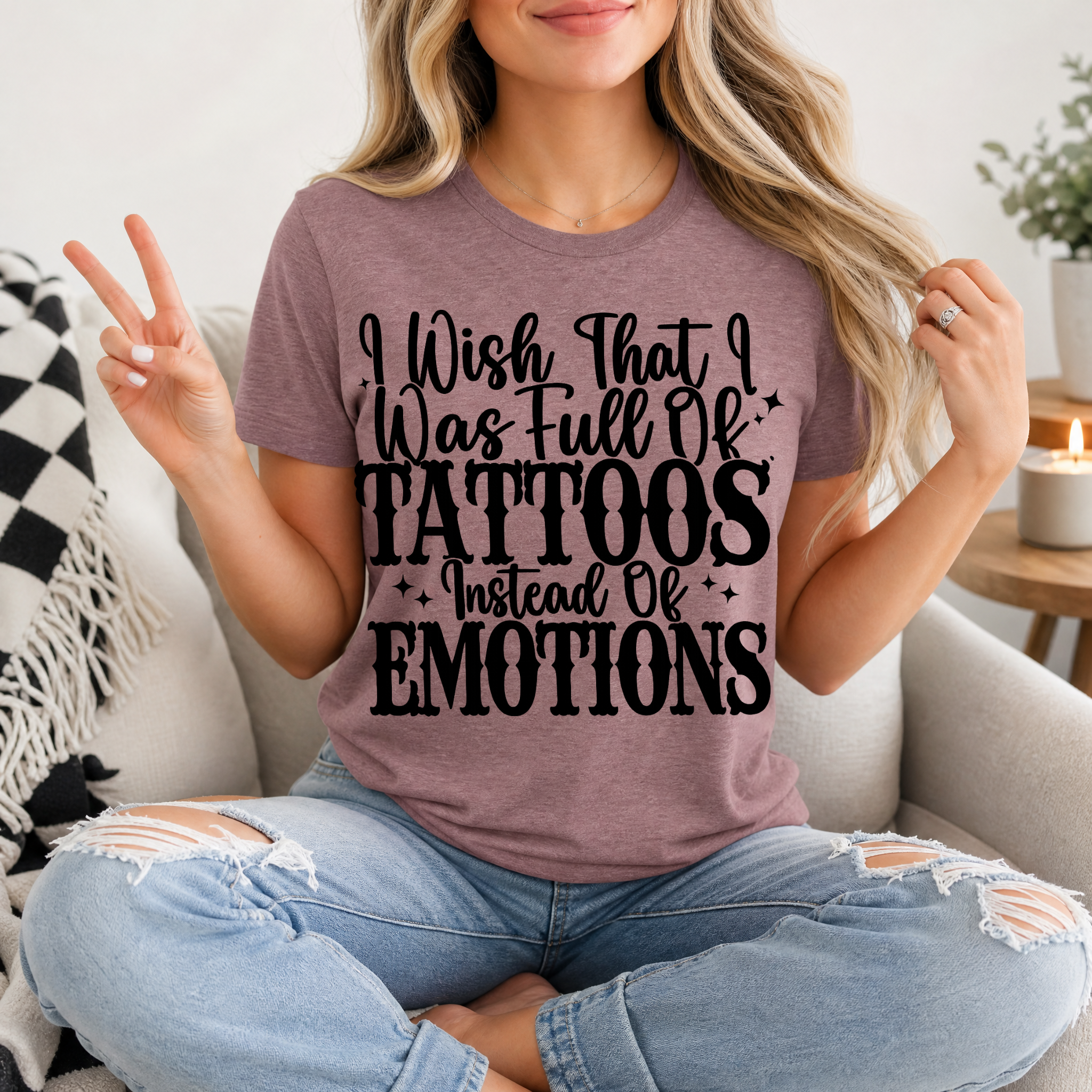 Tattoos Instead of Emotions Premium Graphic Tee