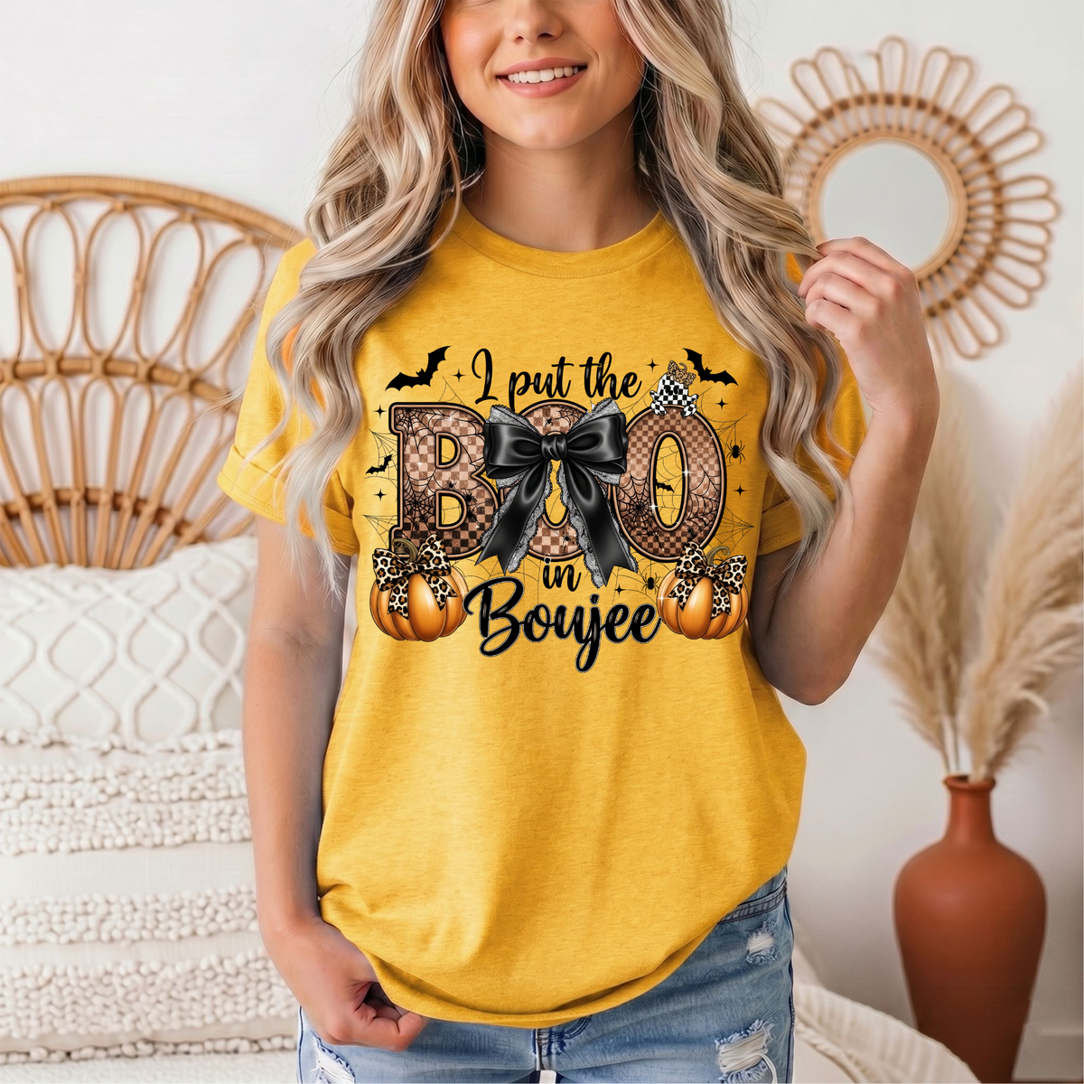 I Put the Boo in Boujee Halloween Graphic Tee