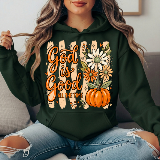 God Is Good Pumpkin Premium Hoodie Sweatshirt