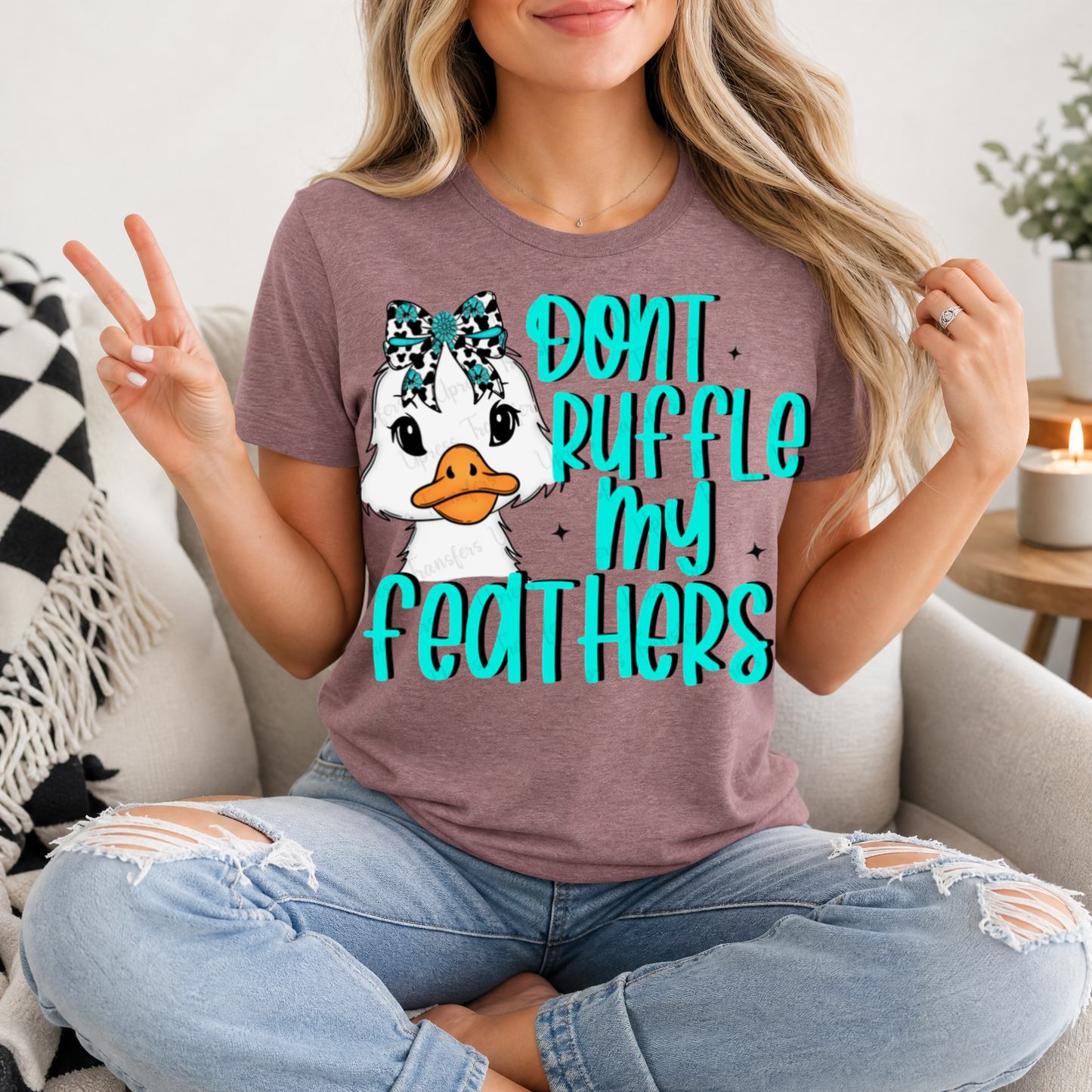 Don't Ruffle My Feathers Premium Graphic Tee
