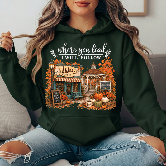 Where You Lead, I Will Follow Premium Hoodie Sweatshirt