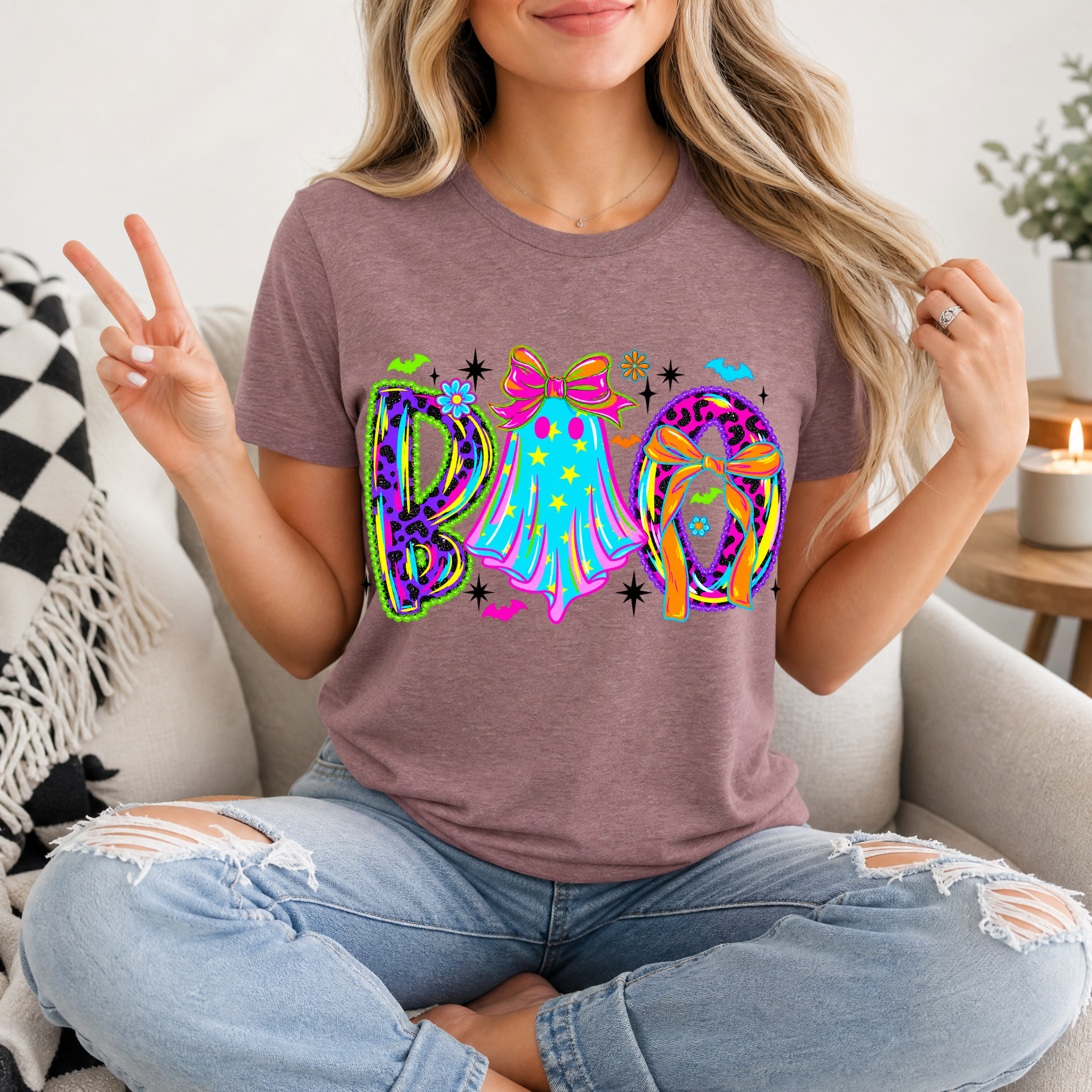 Neon BOO Premium Graphic Tee