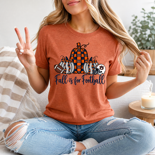 Fall Is For Football - Auburn Premium Graphic Tee