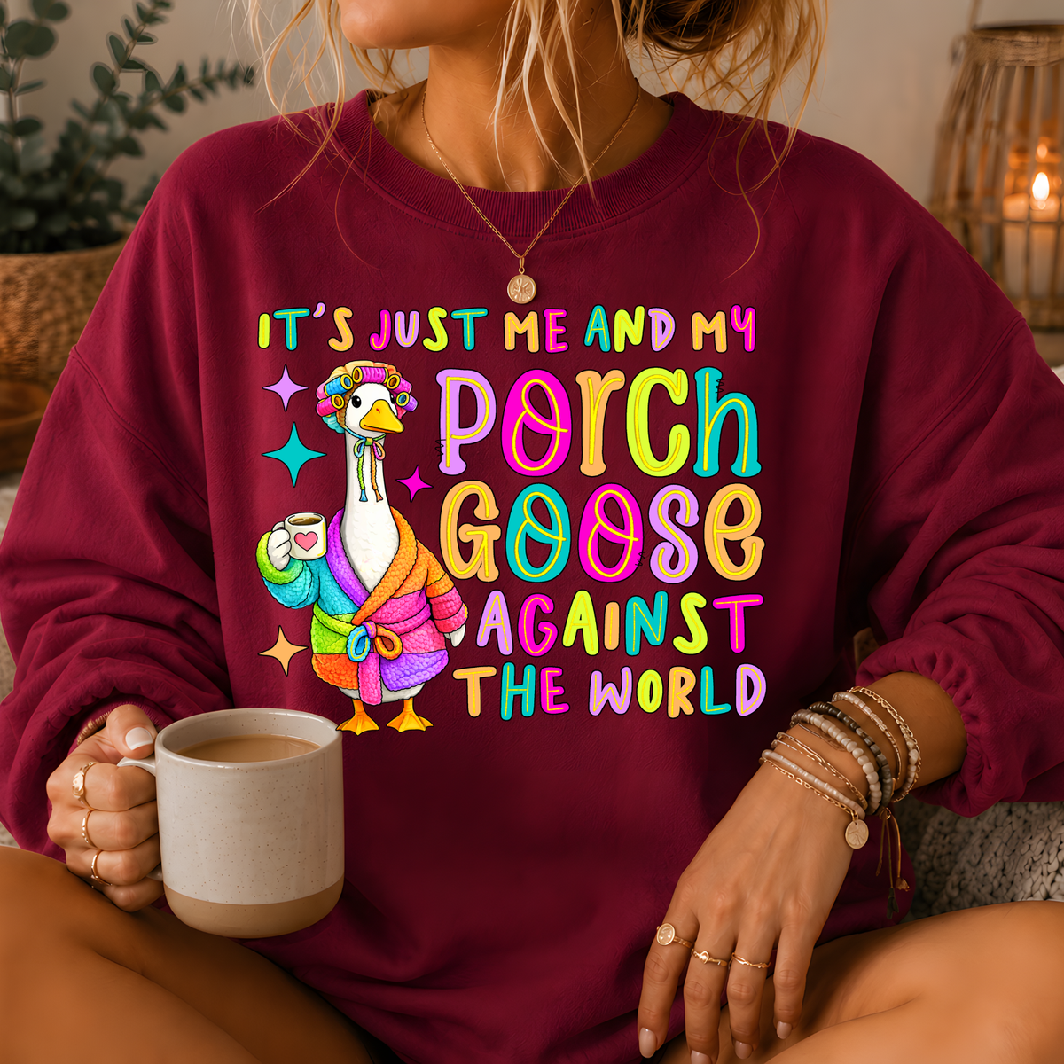 Porch Goose Against the World Crewneck Sweatshirt