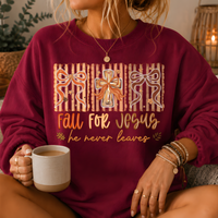 Fall For Jesus Crewneck Sweatshirt
