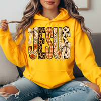 Jesus Patchwork Floral & Bow Graphic Hoodie