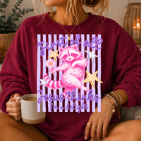Jesus Thinks I'm a Delight Raccoon Crewneck Sweatshirt