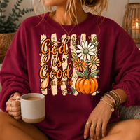 God Is Good Pumpkin Premium Crewneck Sweatshirt