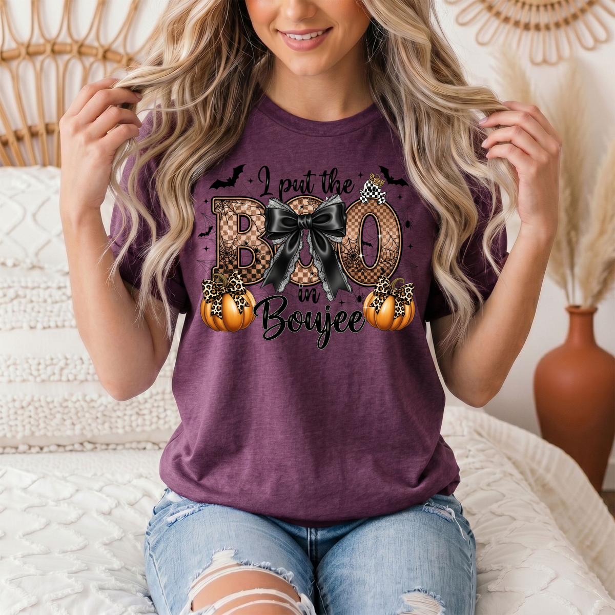 I Put the Boo in Boujee Halloween Graphic Tee