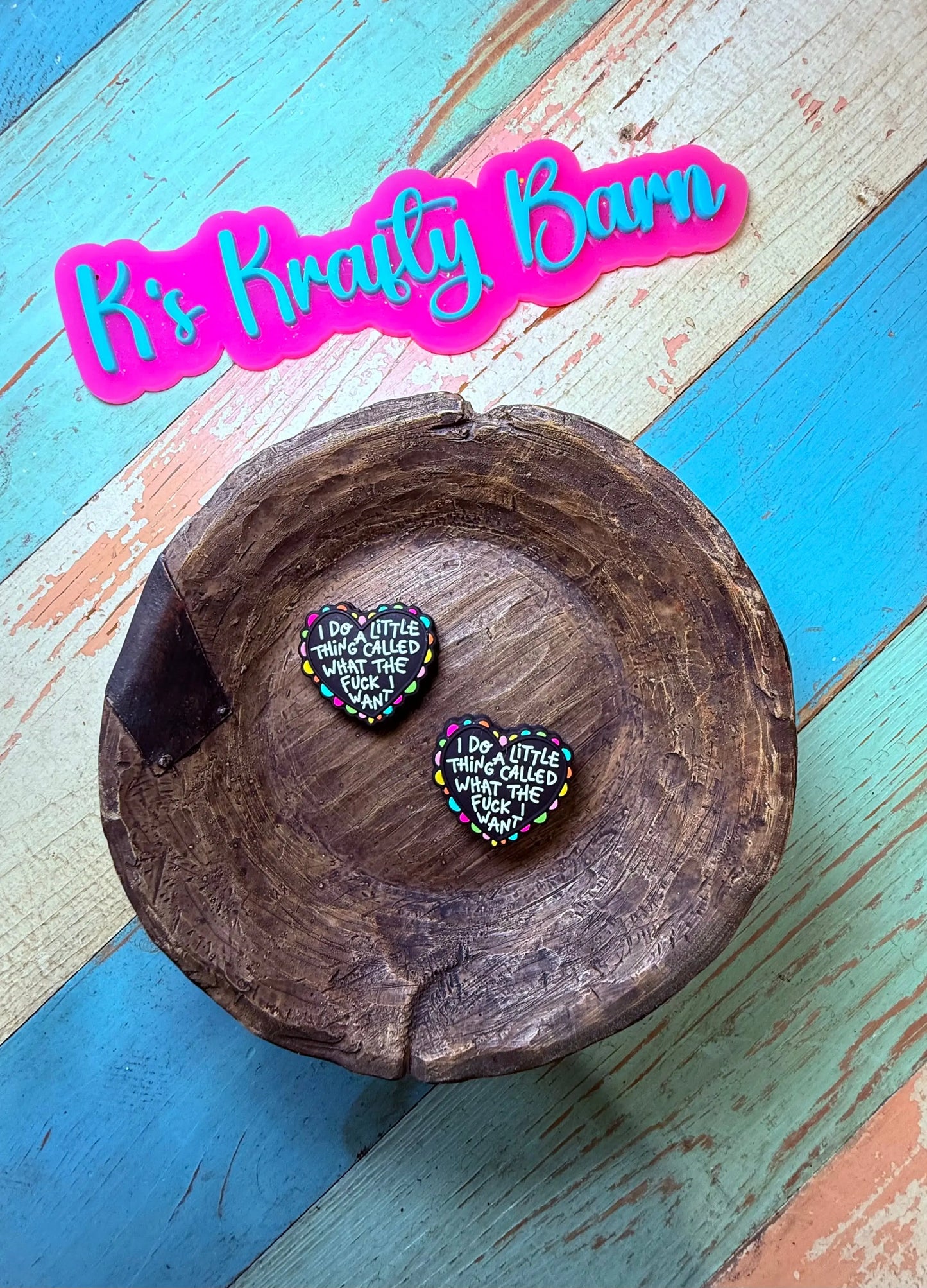 Silicone Focal Bead- I do a little thing called.. K's Krafty Barn
