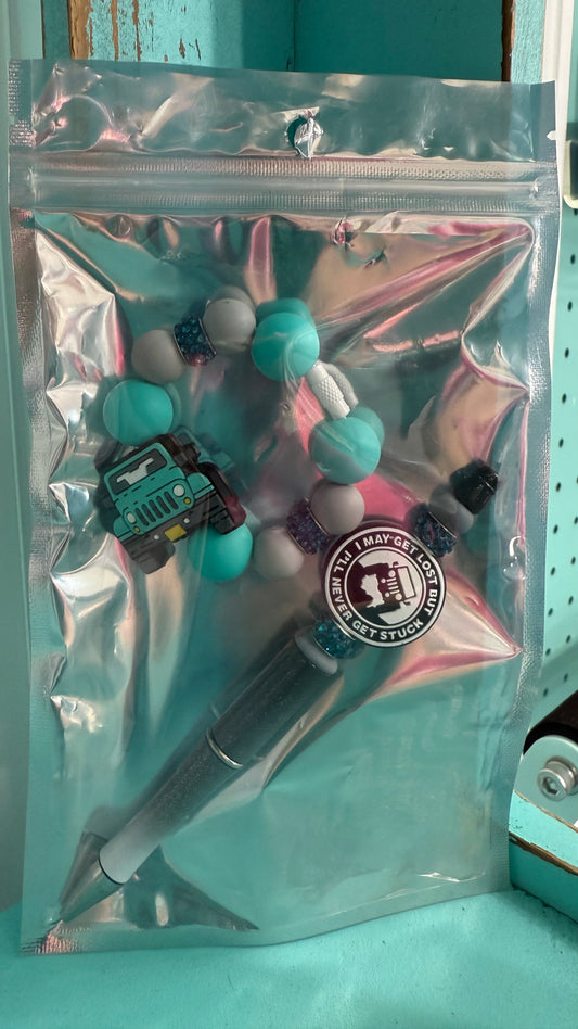 Jeep Cup Charm & Pen