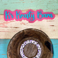 65mm Silicone Round Ring- printed/ patterns K's Krafty Barn