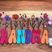 #351 Grandma with flowers K's Krafty Barn