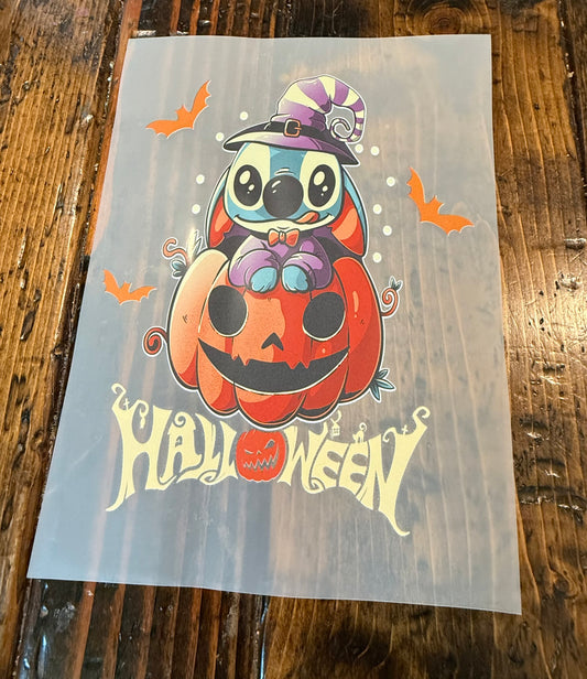 Blue Alien Pumpkin