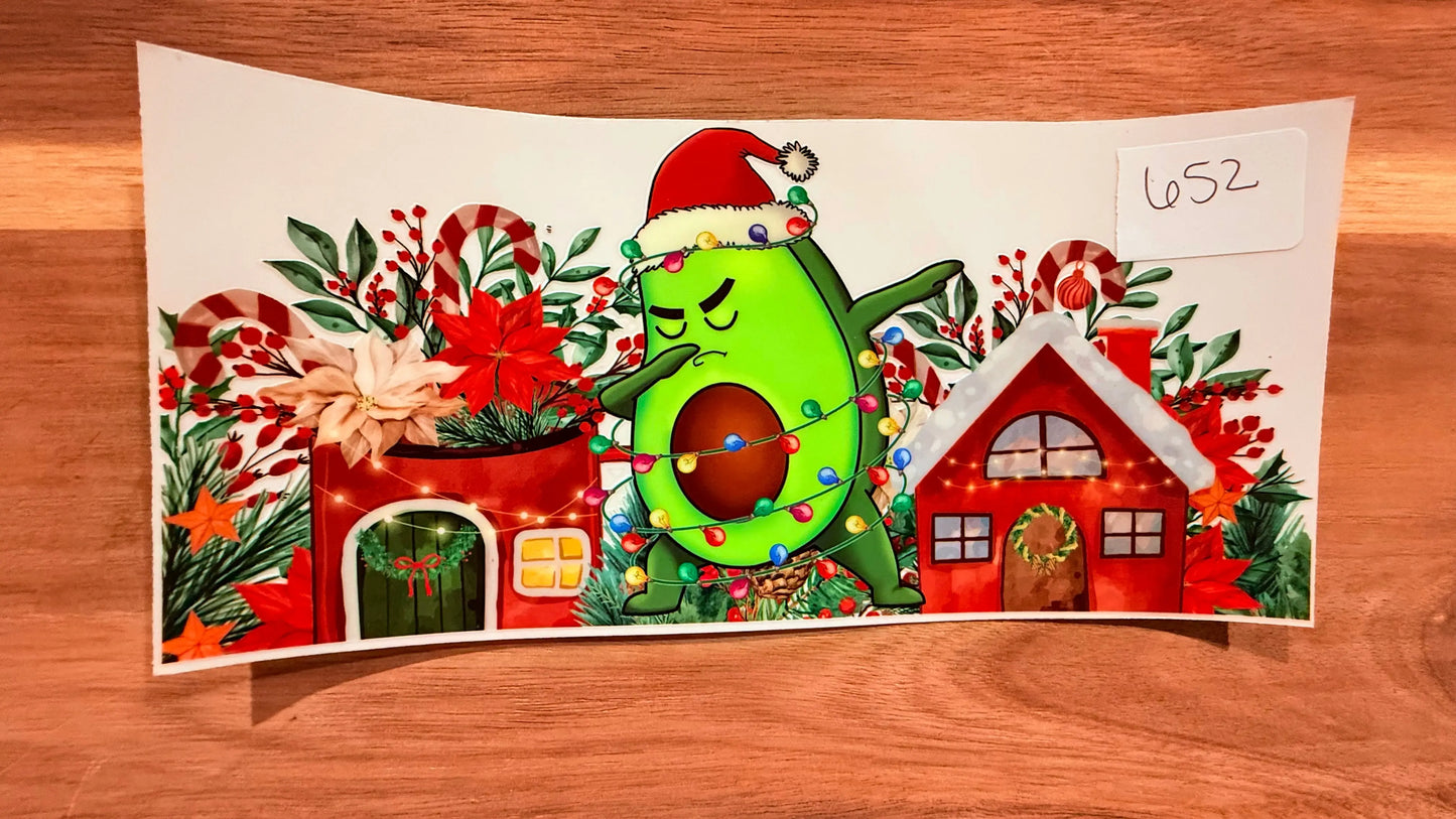 #652 avocado dabbing K's Krafty Barn