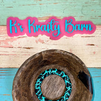65mm Silicone Round Ring- printed/ patterns K's Krafty Barn