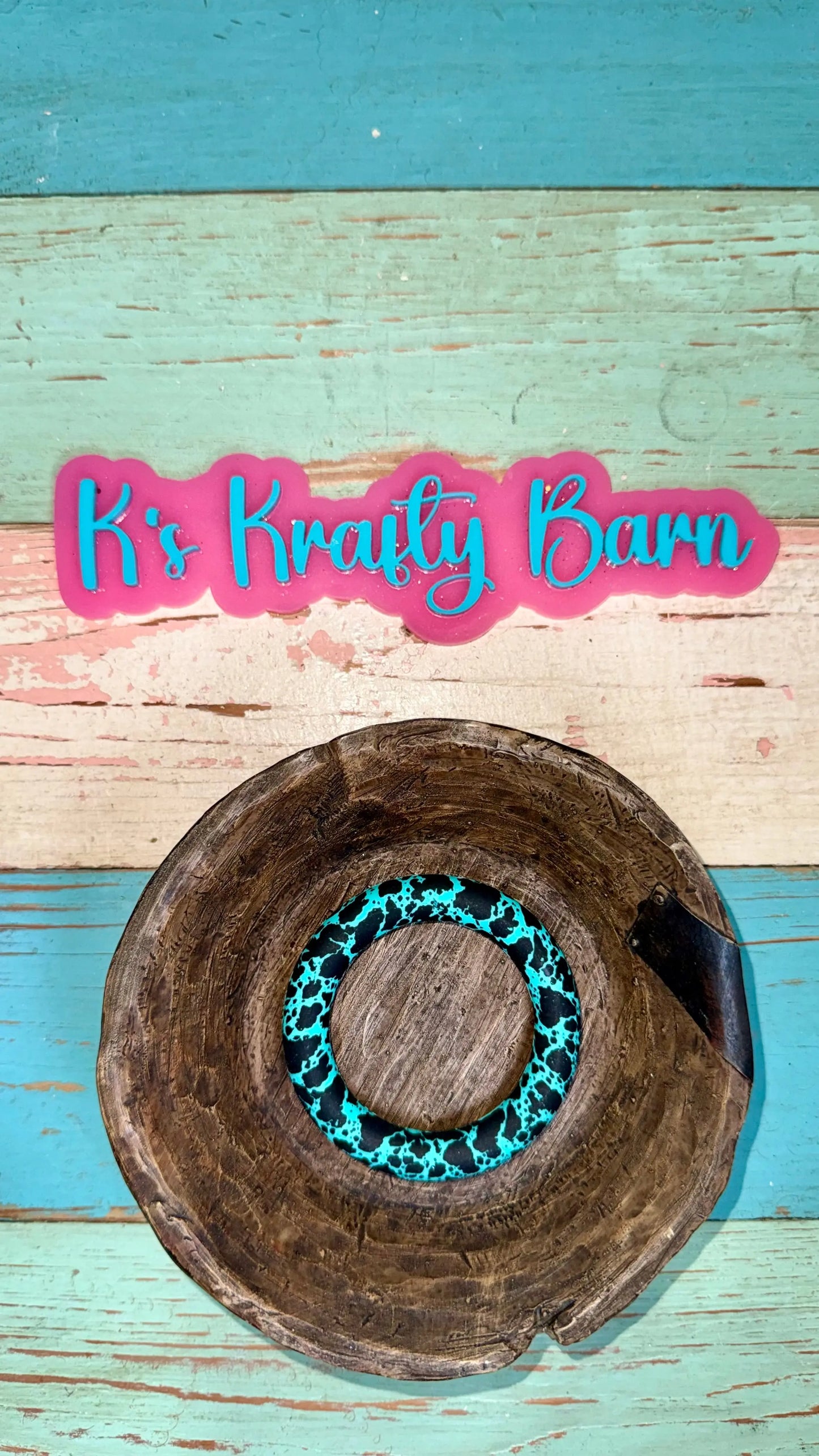 65mm Silicone Round Ring- printed/ patterns K's Krafty Barn