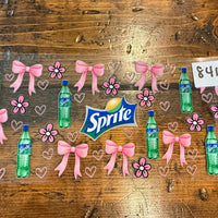 #841 Pink bows with bottles K's Krafty Barn