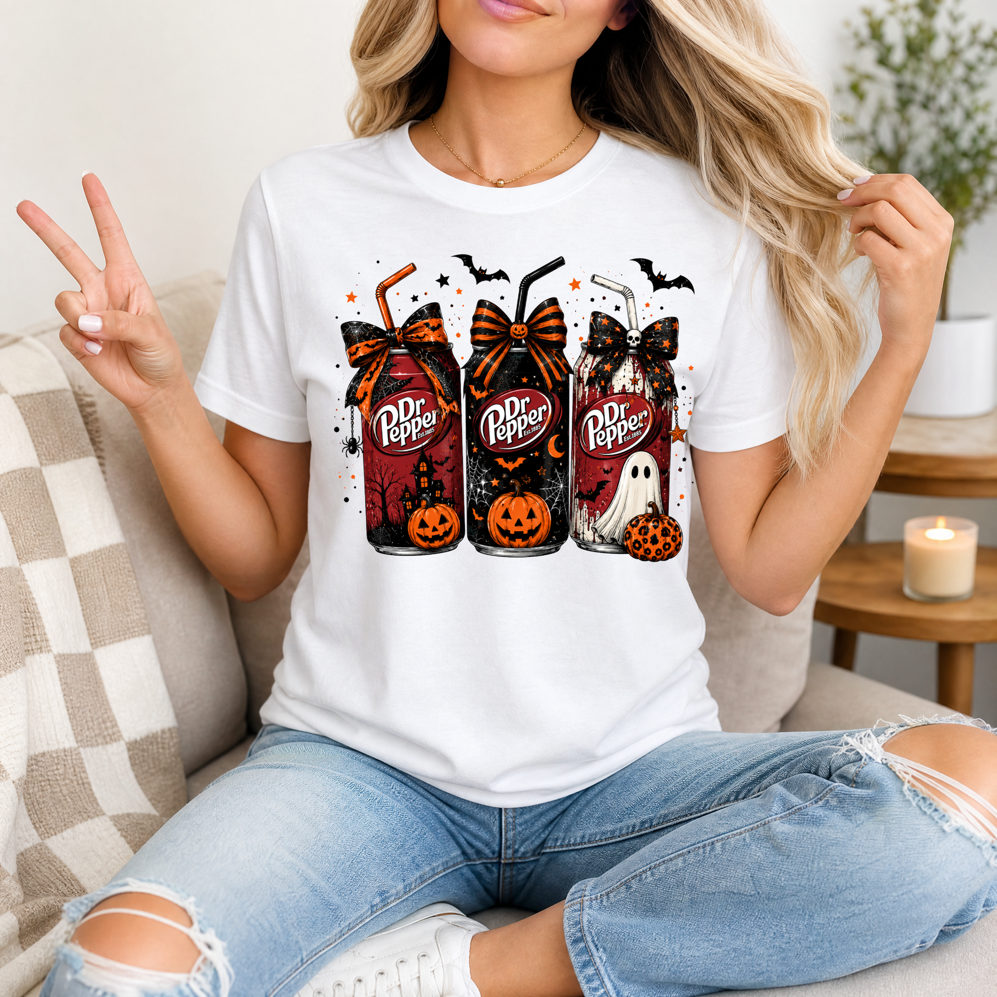 Halloween Soda Can Premium Graphic Tee