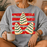 Christmas Tree Snack Cake Crewneck Sweatshirt