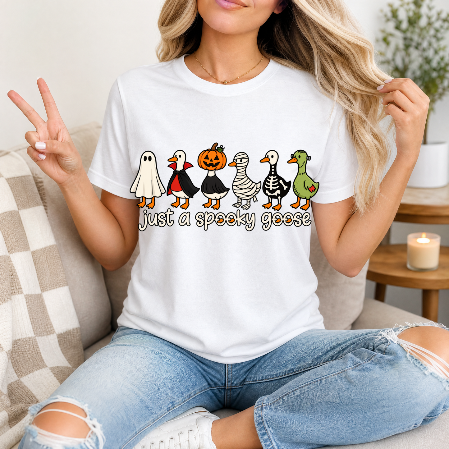 Spooky Goose x6 Premium Graphic Tee