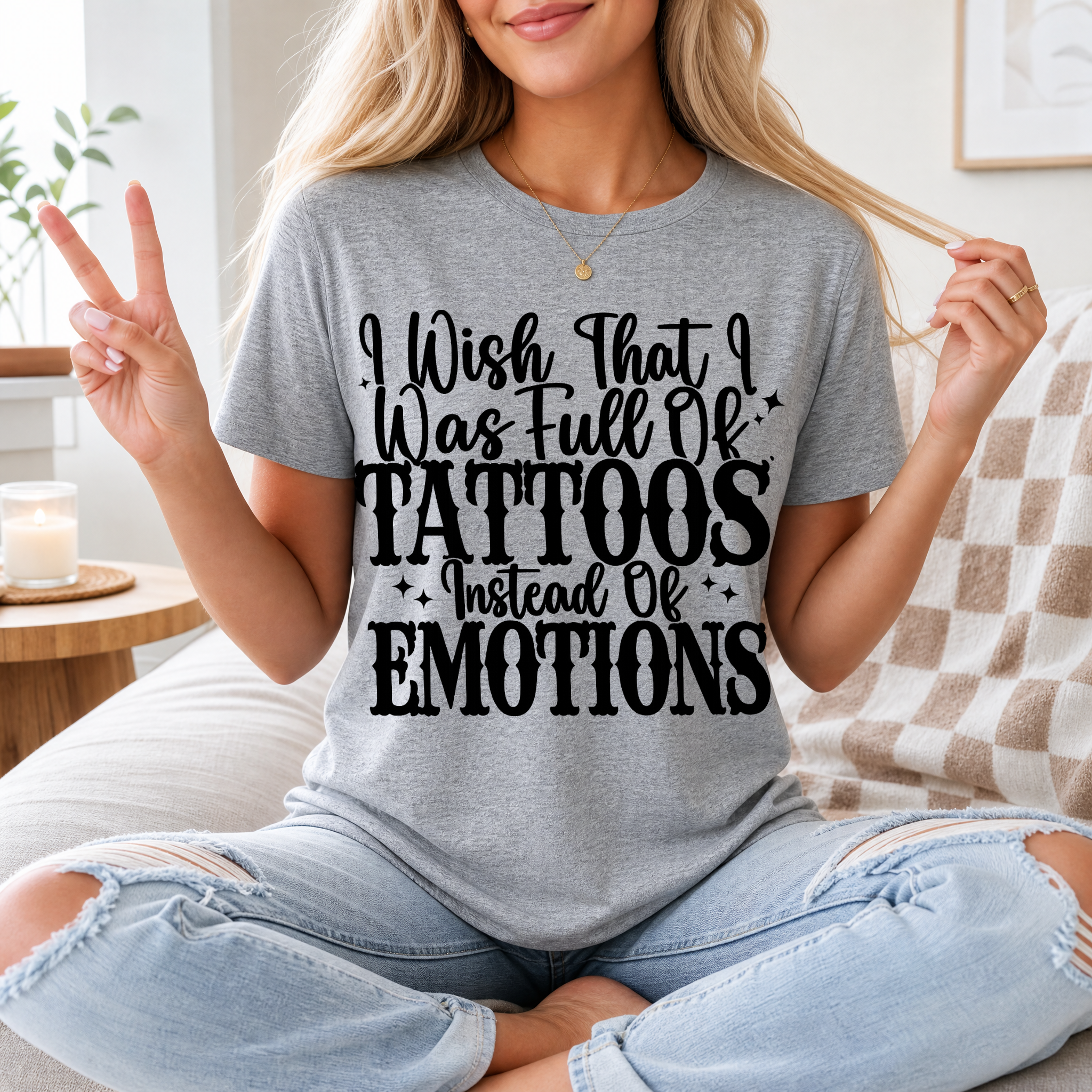 Tattoos Instead of Emotions Premium Graphic Tee