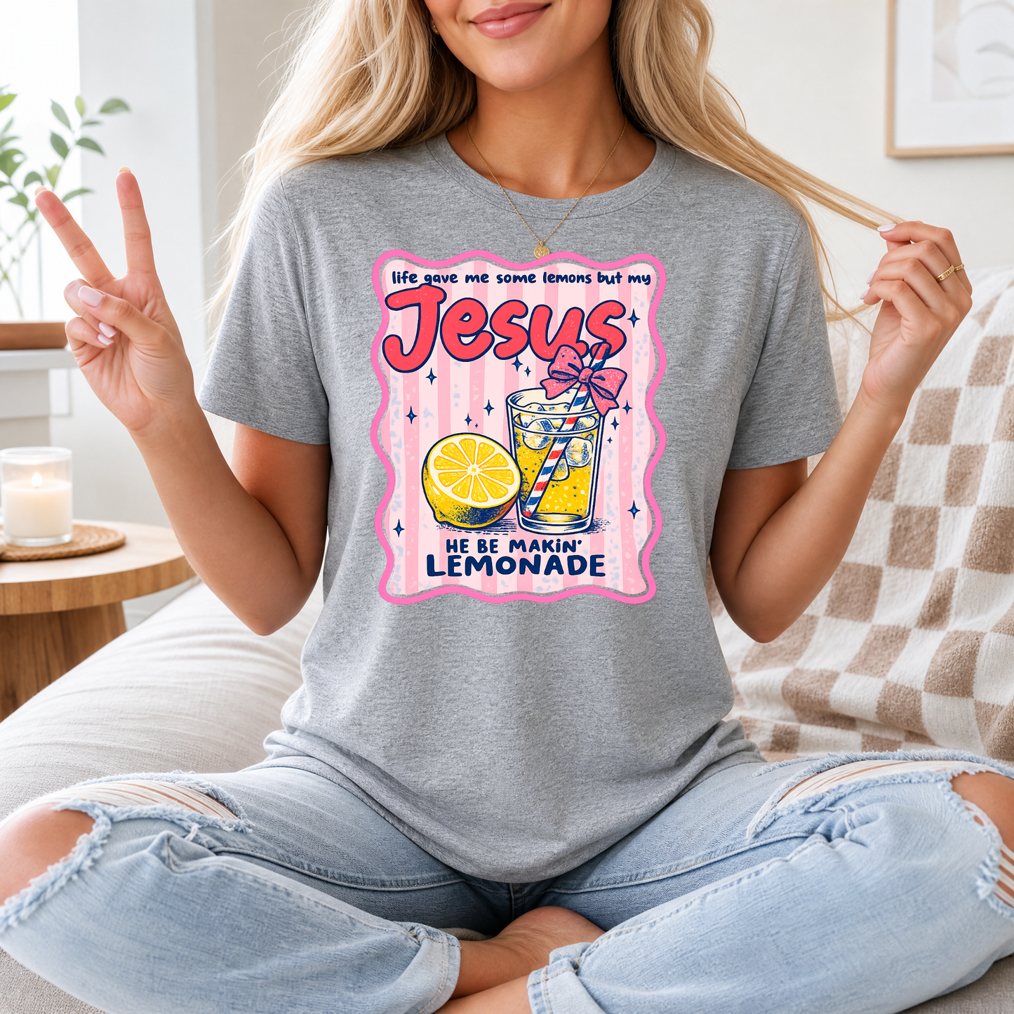 He Be Making Lemonade Premium Graphic Tee