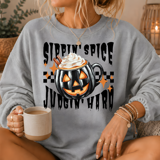 Sippin' Spice Premium Crewneck Sweatshirt