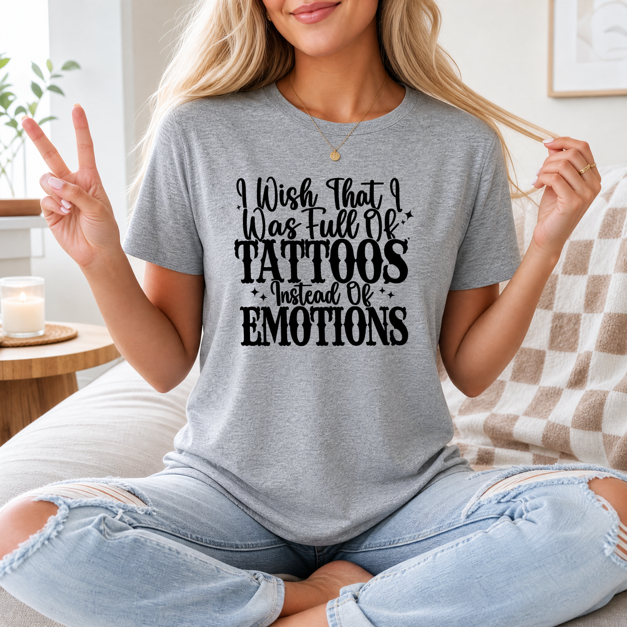 Tattoos Instead of Emotions Premium Graphic Tee