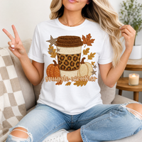 Snuggle Weather Faux Embroidery Coffee Graphic Tee