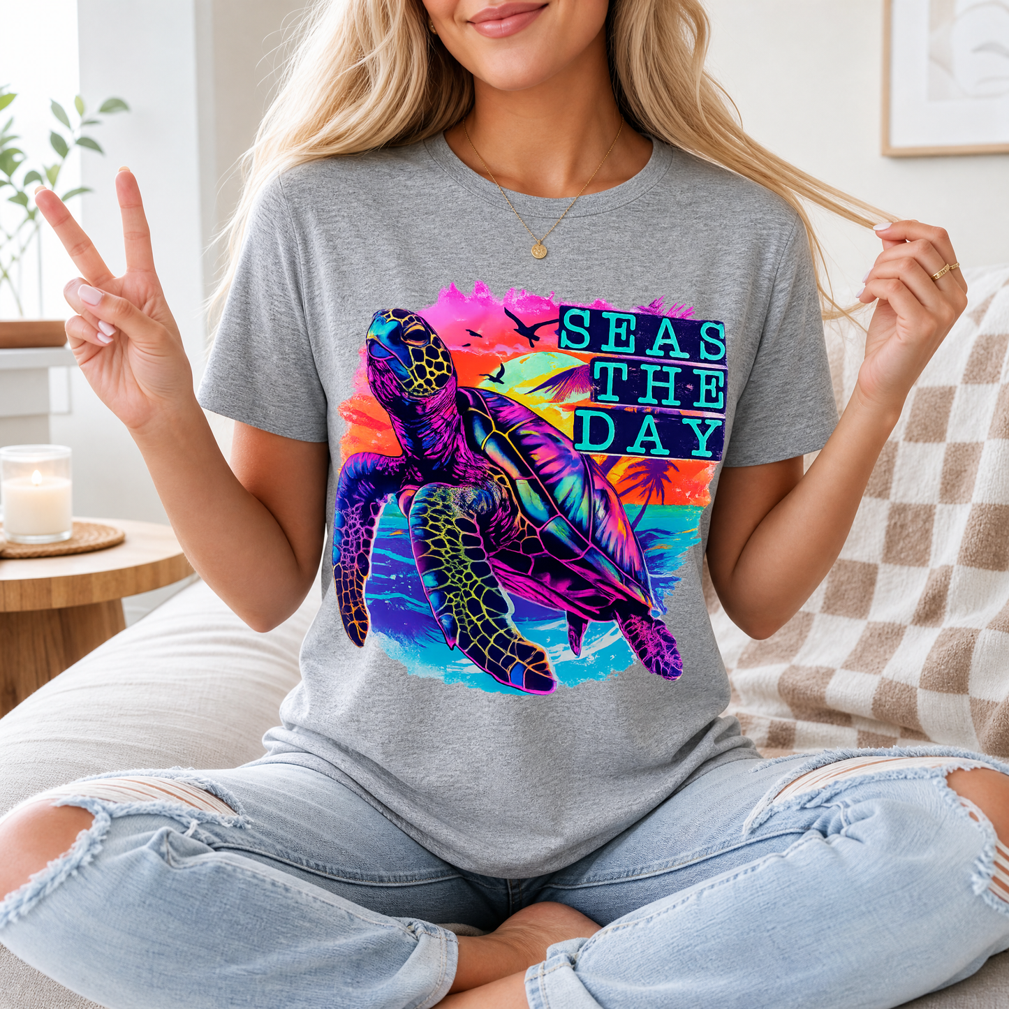 Seas The Day Premium Graphic Tee