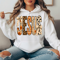 Jesus Patchwork Floral & Bow Graphic Hoodie