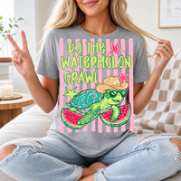 Watermelon Crawl Turtle Premium Graphic Tee