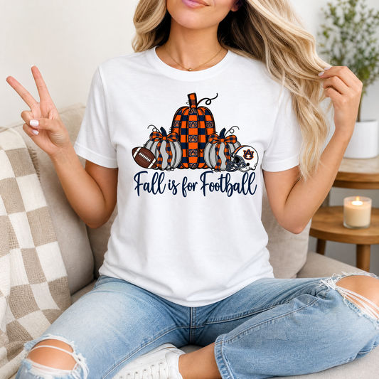 Fall Is For Football - Auburn Premium Graphic Tee