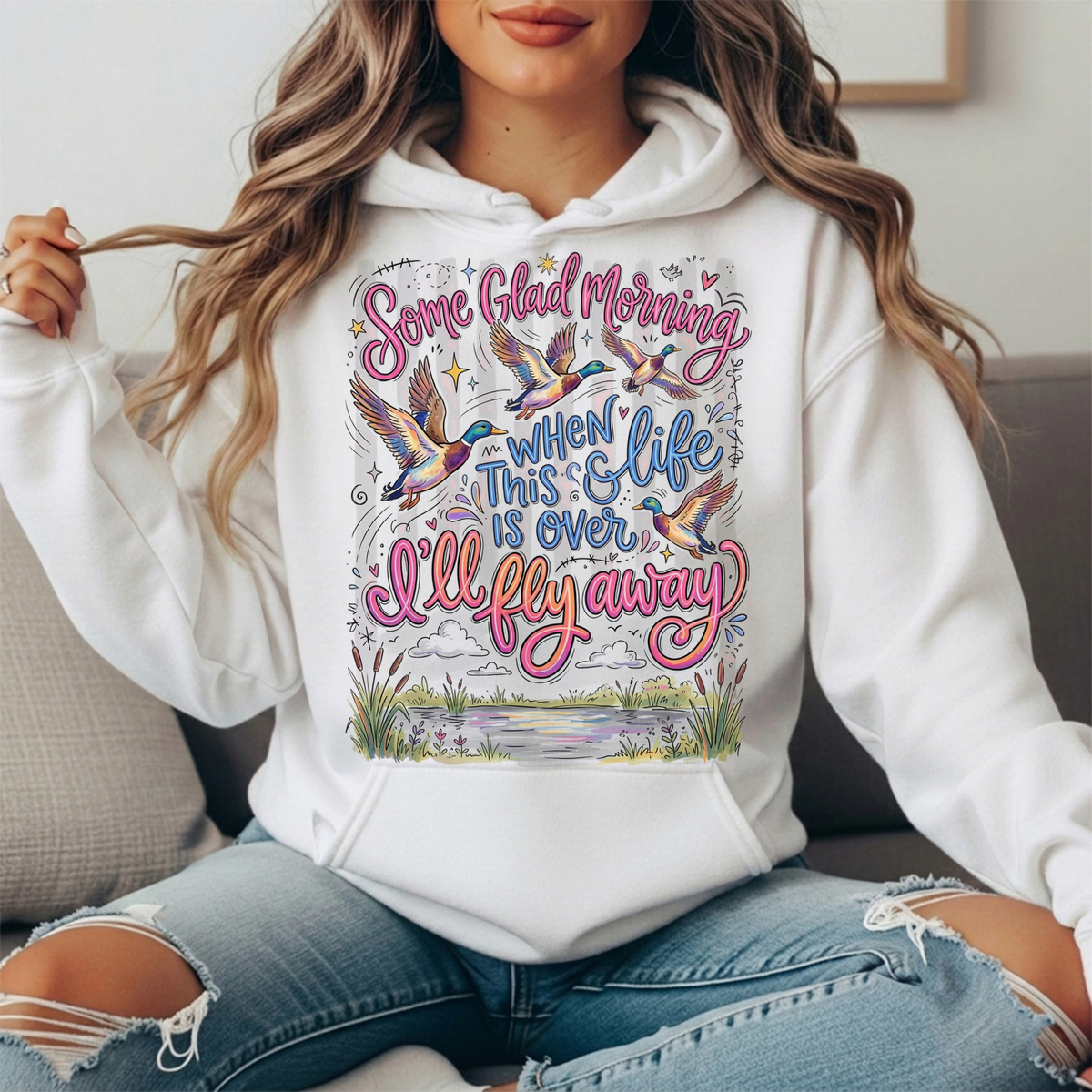 I'll Fly Away Duck Graphic Hoodie