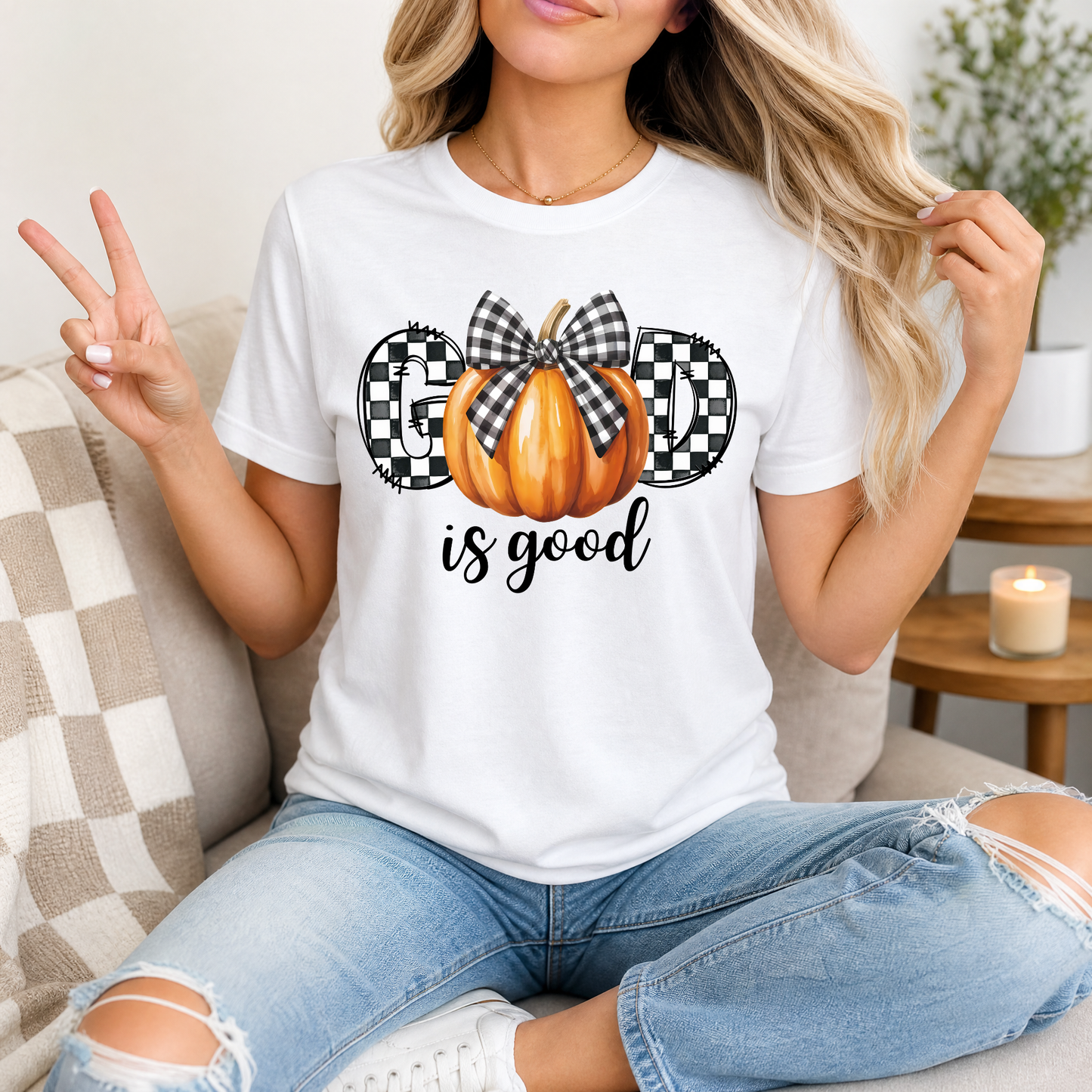 GOD is Good Pumpkin Premium Graphic Tee