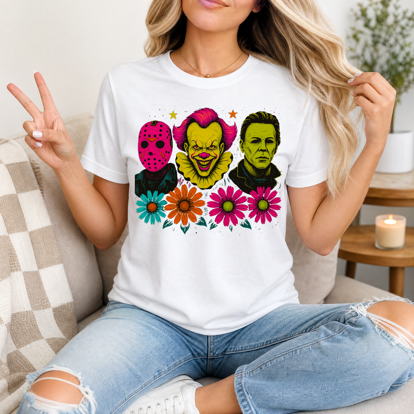 Neon Horror Premium Graphic Tee