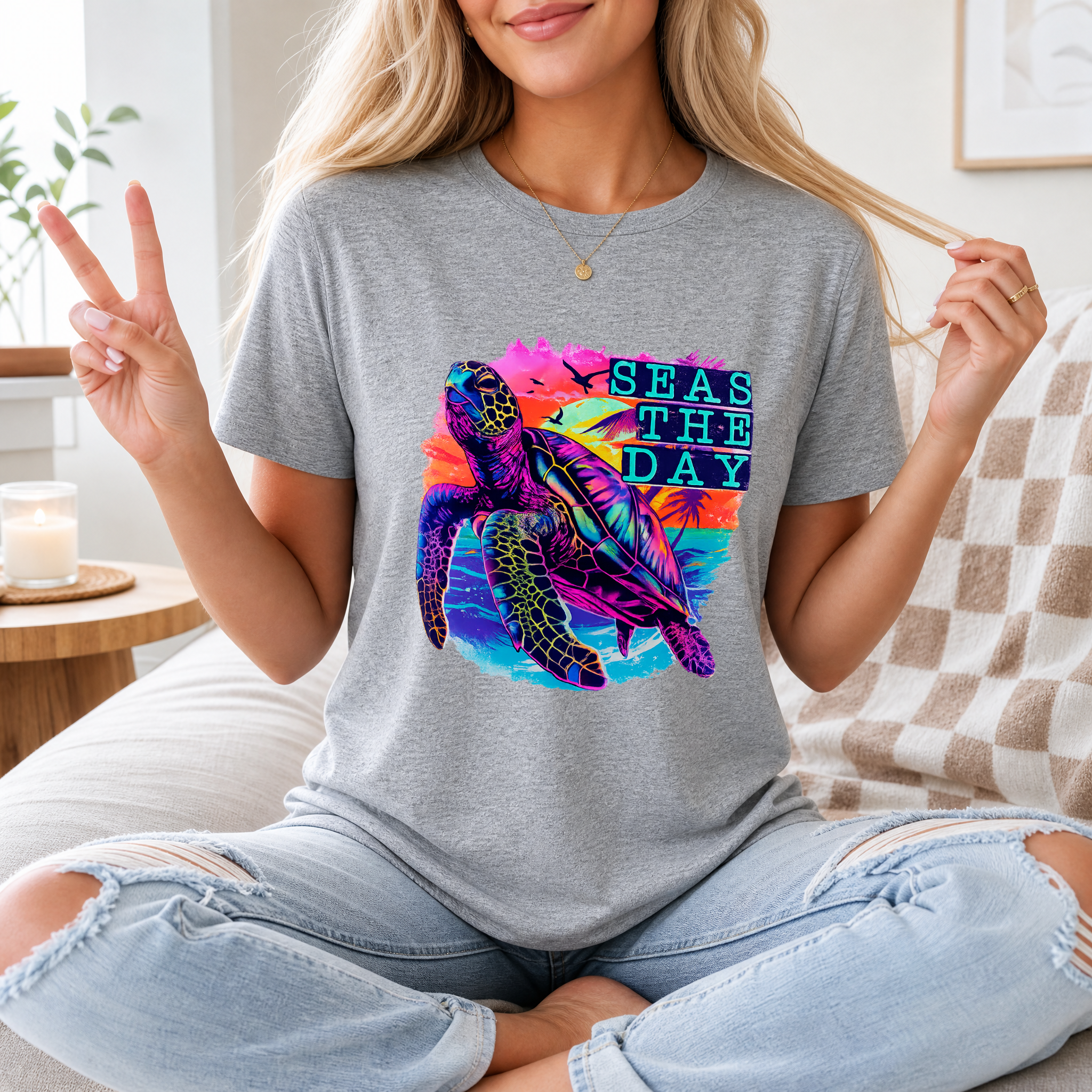 Seas The Day Premium Graphic Tee