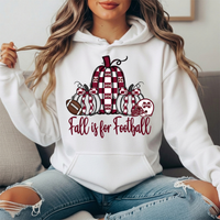 Mississippi State Fall Is for Football Pumpkin Graphic Hoodie