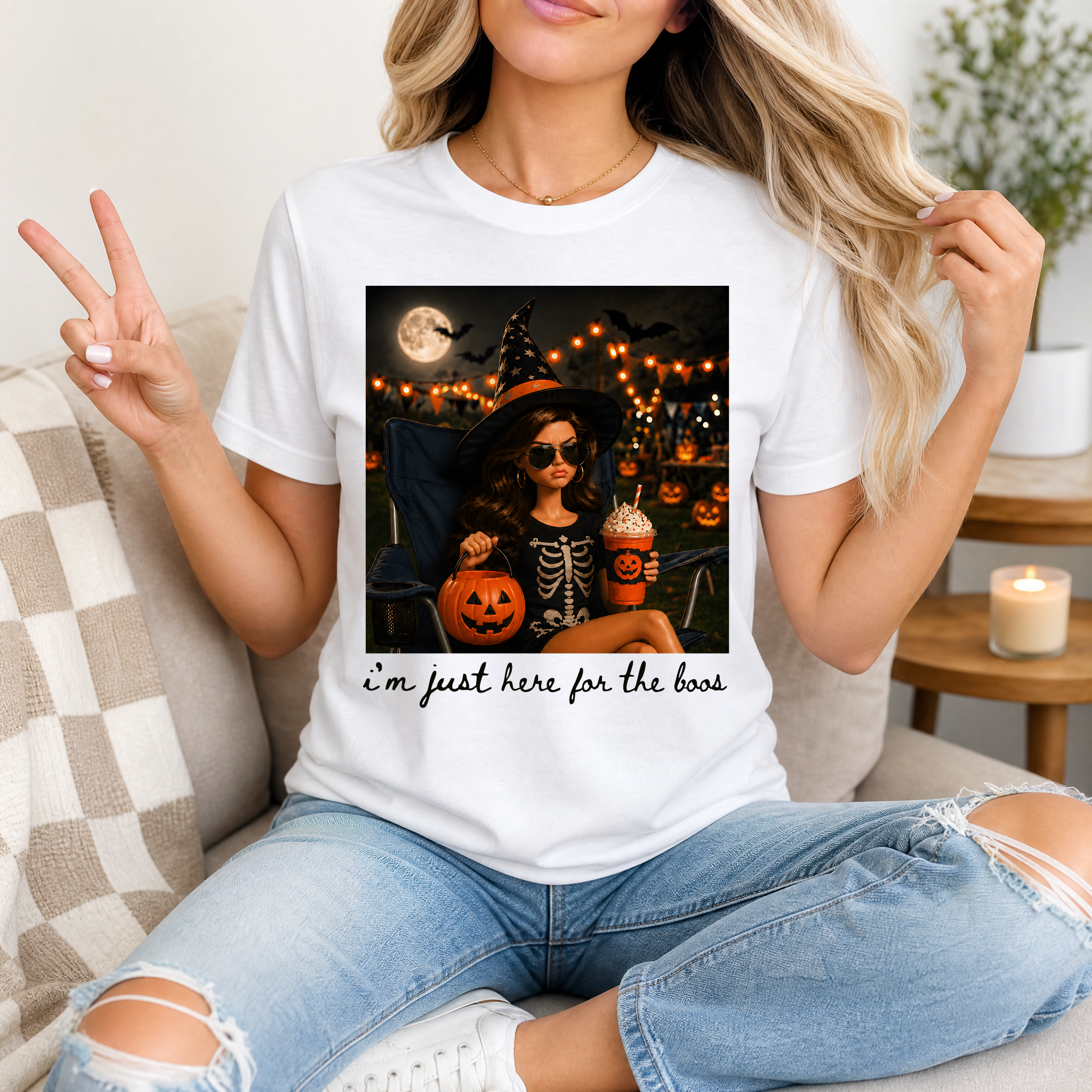Just Here for the BOOS Premium Graphic Tee