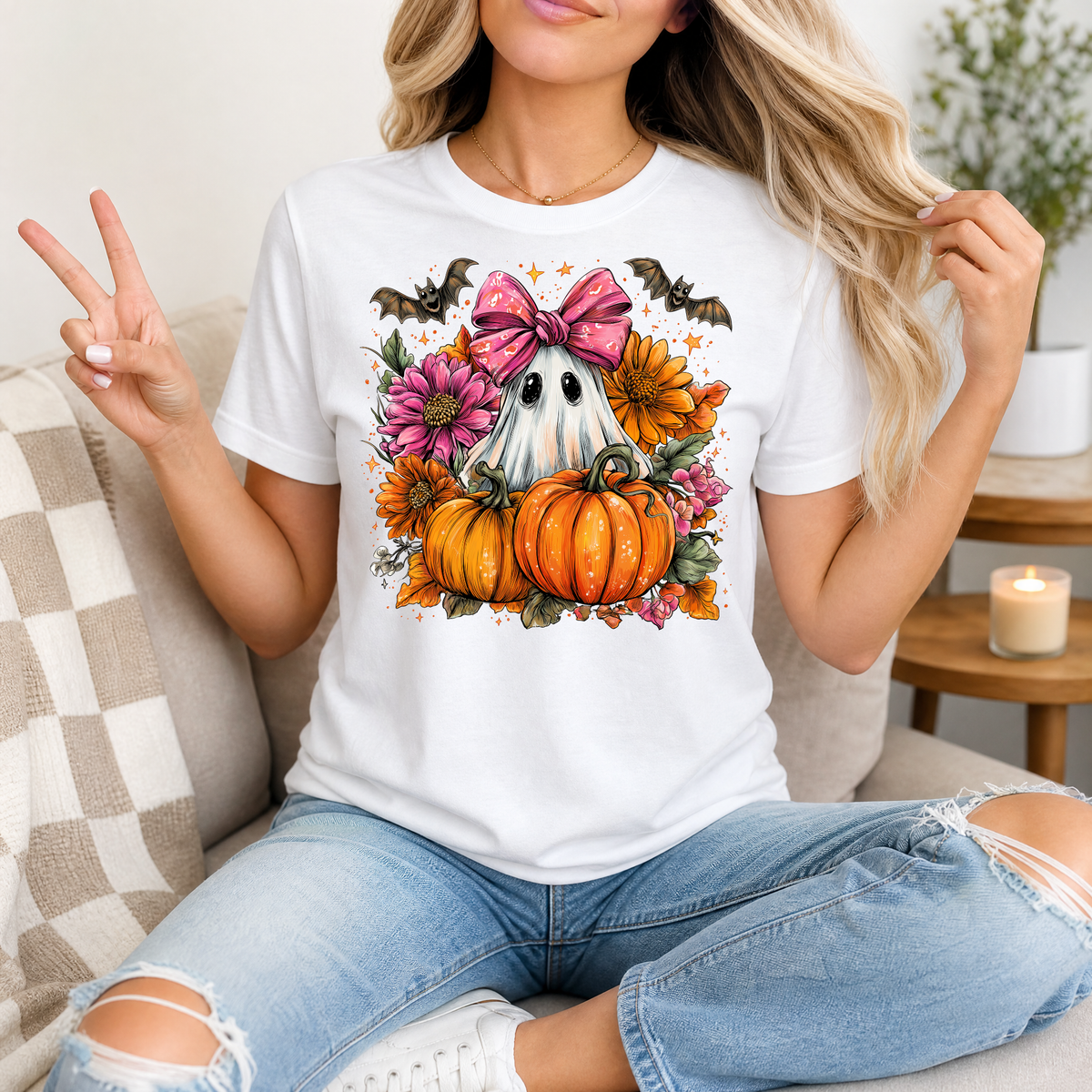 Pumpkin Patch Boo Premium Graphic Tee