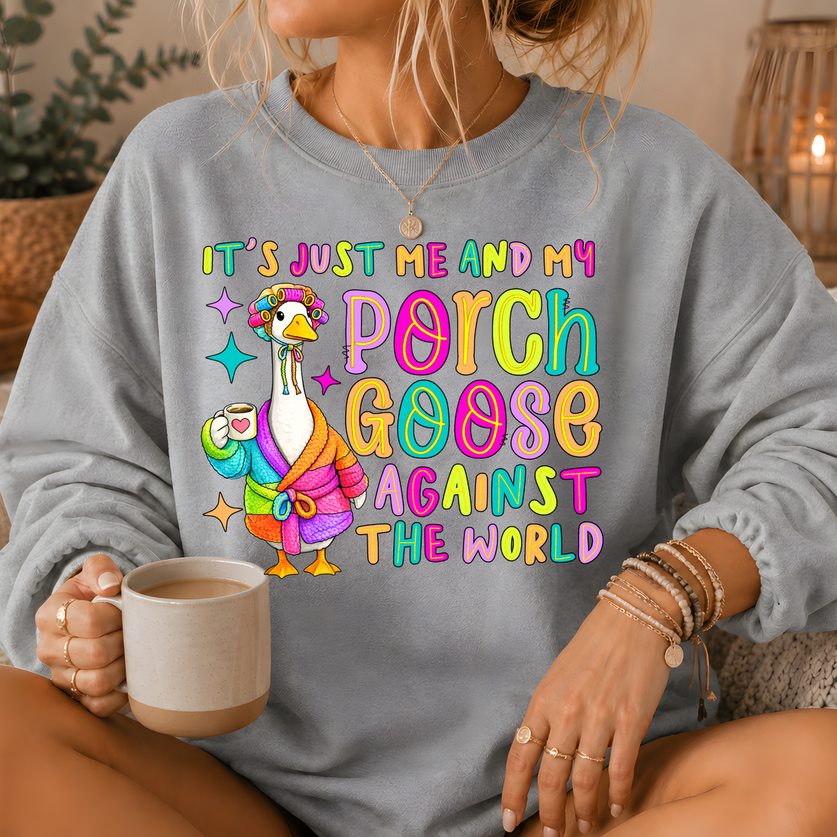 Porch Goose Against the World Crewneck Sweatshirt
